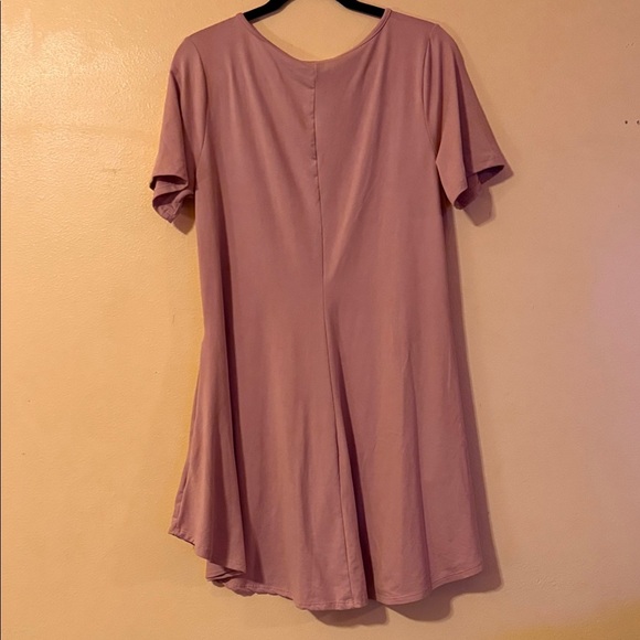 Elegant Mauve Women's Dress - Picture 5 of 5